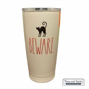 HALLOWEEN 🎃👻 Rae Dunn BEWARE TUMBLER 🐈‍⬛